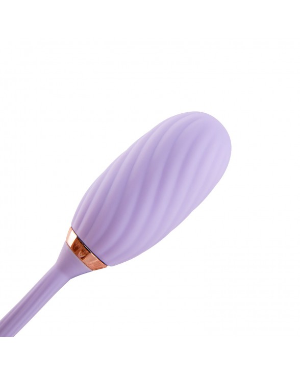 Вакуумний кліторальний стимулятор Otouch Louis Vibrate Purple з віброяйцем - 3