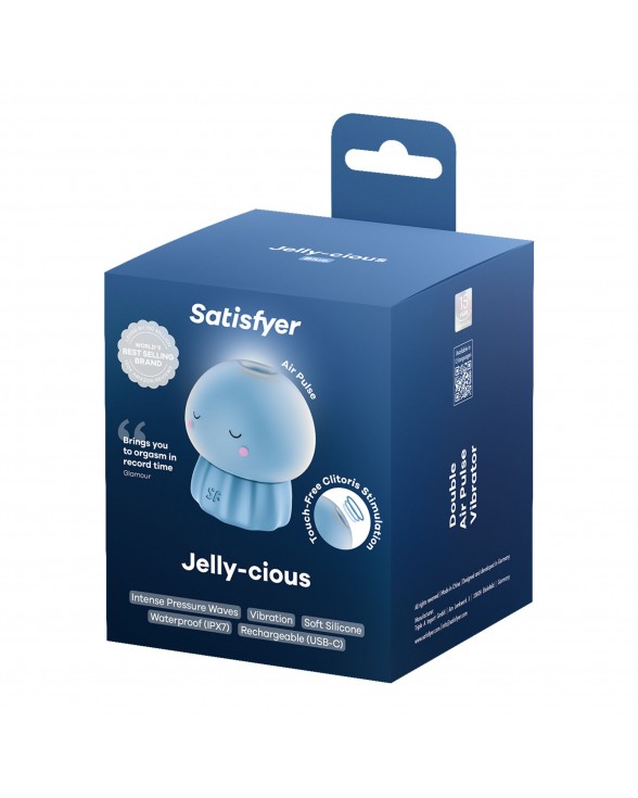 Вакуумний кліторальний стимулятор Satisfyer Jelly-cious Blue - 4