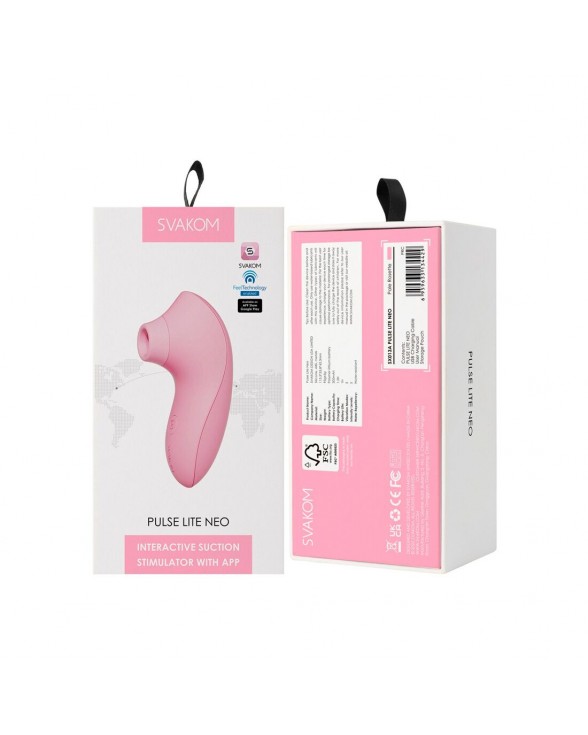 Вакуумний стимулятор Svakom Pulse Lite Neo Pale Rosette - 7