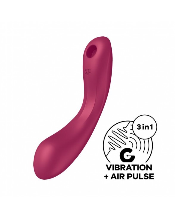 Вакуумний стимулятор з вібрацією Satisfyer Curvy Trinity 1 Red