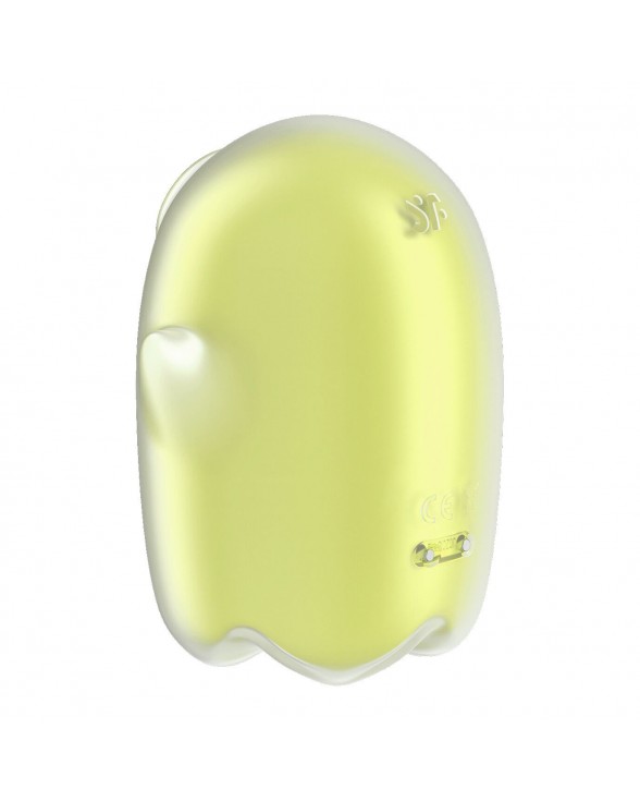 Вакуумный клиторальный стимулятор с вибрацией Satisfyer Glowing Ghost Yellow - 3