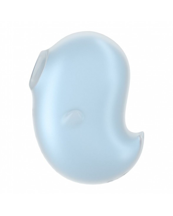 Вакуумний кліторальний стимулятор із вібрацією Satisfyer Cutie Ghost Blue - 1