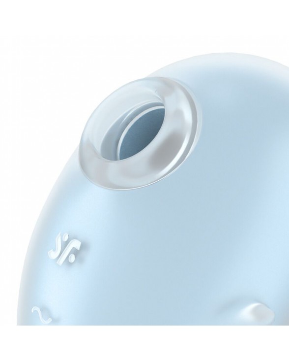 Вакуумний кліторальний стимулятор із вібрацією Satisfyer Cutie Ghost Blue - 3