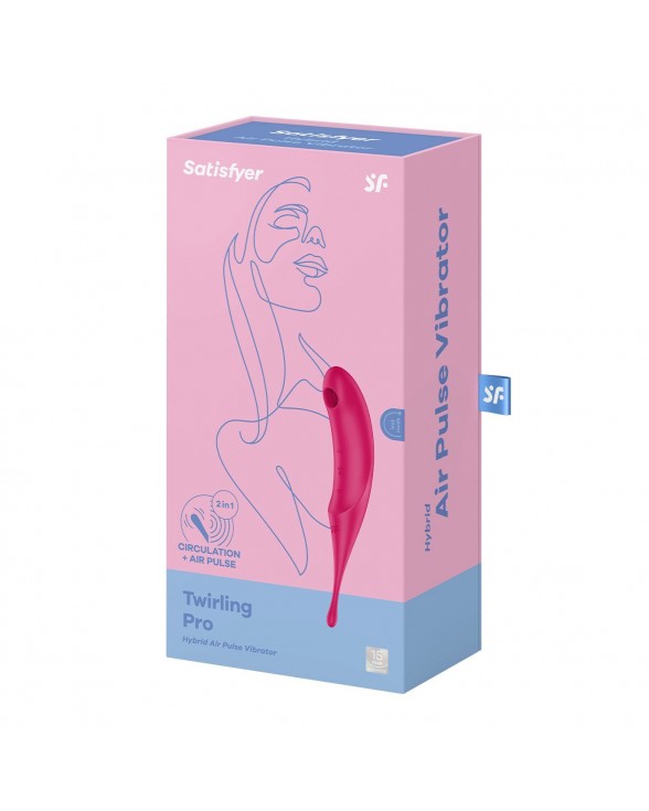 Вибратор для клитора с вакуумной стимуляцией Satisfyer Twirling Pro Red - 4