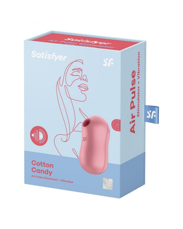 Вакуумный стимулятор Satisfyer Cotton Candy Light Red - 6