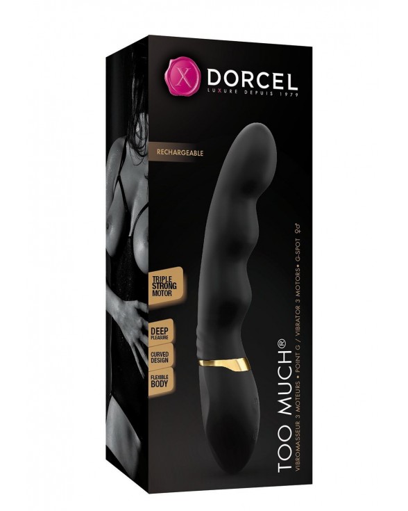 Вібратор ультрастимулювальний Dorcel Too Much Rechargeable Black - 2