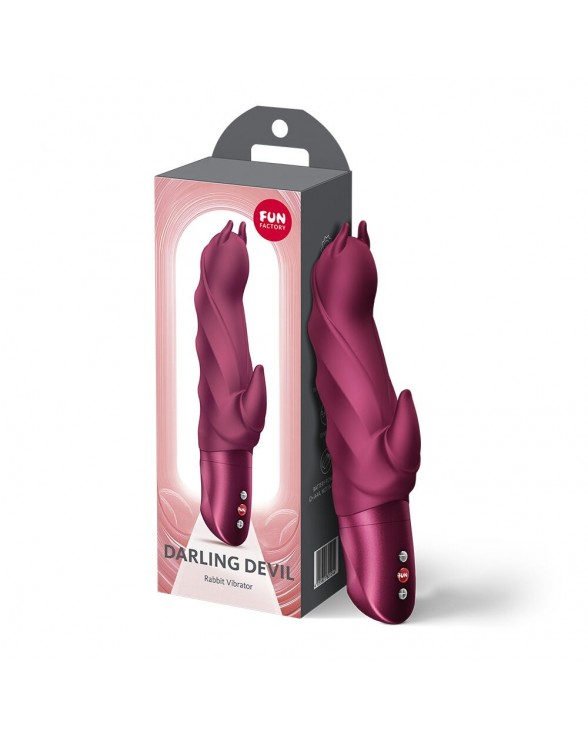 Вибратор-кролик Fun Factory Darling Devil Wine Red - 2