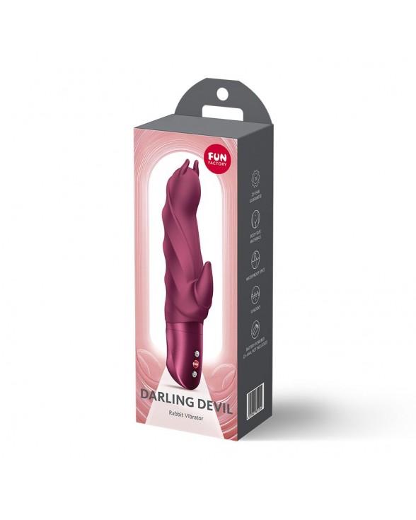 Вибратор-кролик Fun Factory Darling Devil Wine Red - 3
