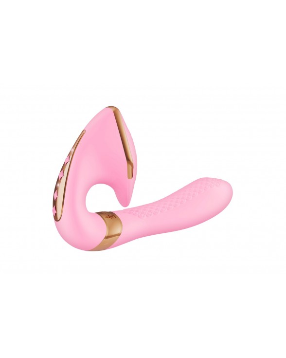 Вагінально-кліторальний вібратор Shunga Soyo Light Pink - 1