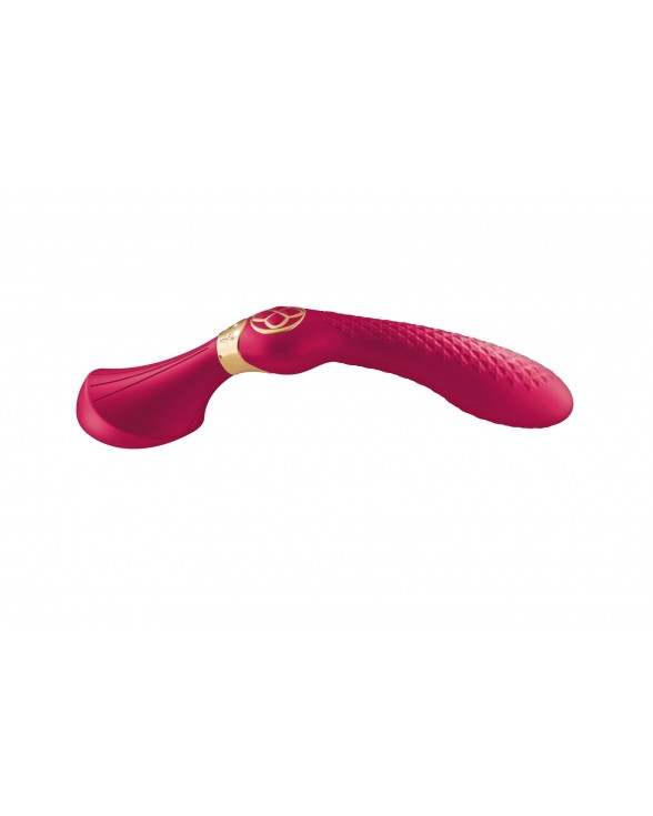 Вибромассажер Shunga Zoa Raspberry, двухсторонний - 1