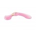 Вібромасажер Shunga Zoa Light Pink, двосторонній - 1