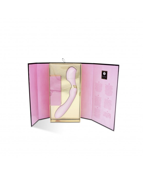 Вібромасажер Shunga Zoa Light Pink, двосторонній - 7