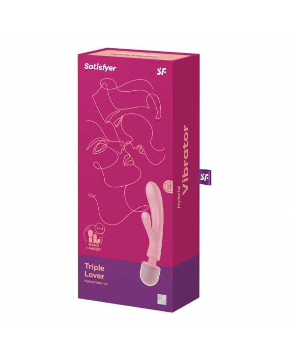 Вибратор Satisfyer Triple Lover (Pink) - 5