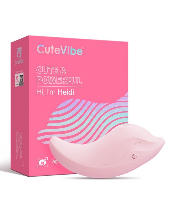 Вибратор и вакуумный стимулятор CuteVibe Heidi Pink - 3