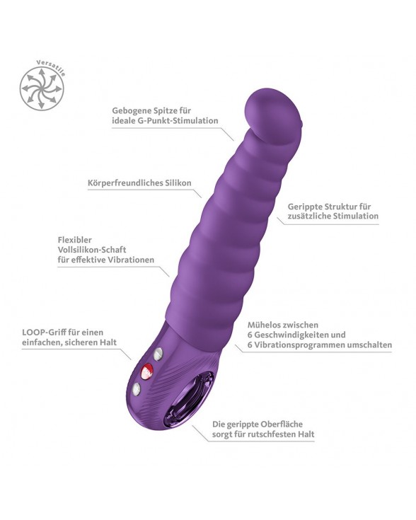 Вібратор точки G Fun Factory PATCHY PAUL Dark Violet, гнучкий - 2