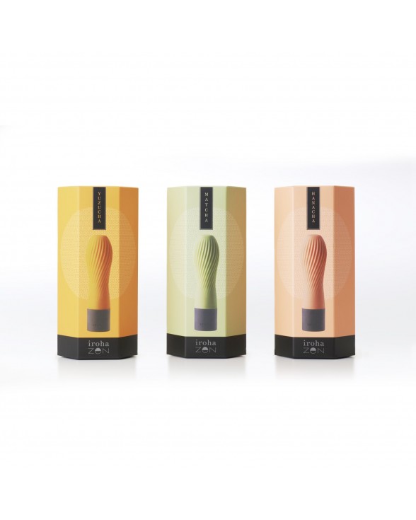 Вибратор IROHA ZEN Matcha с нежной ребристой поверхностью - 8