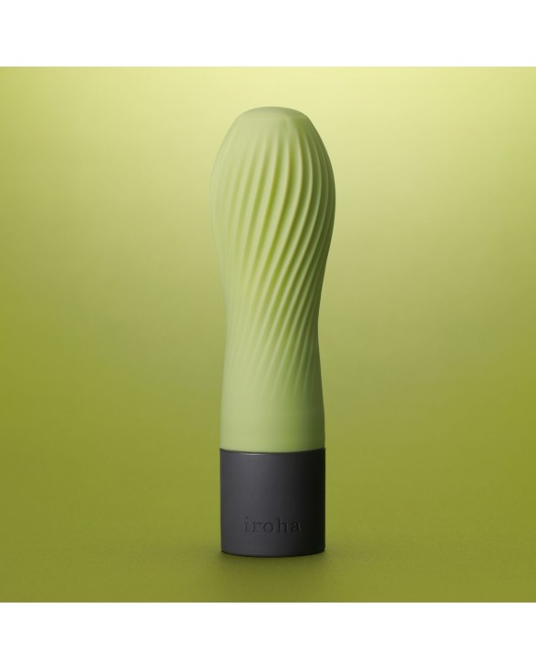 Вибратор IROHA ZEN Matcha с нежной ребристой поверхностью - 6