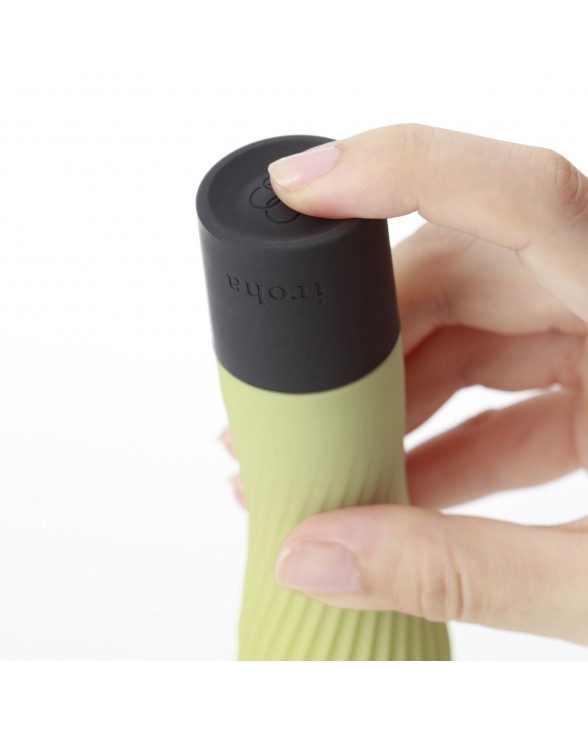 Вибратор IROHA ZEN Matcha с нежной ребристой поверхностью - 4