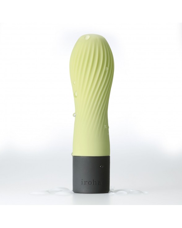Вибратор IROHA ZEN Matcha с нежной ребристой поверхностью - 3