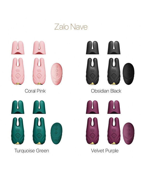Смарт-вібратор для грудей Zalo - Nave Coral Pink - 7