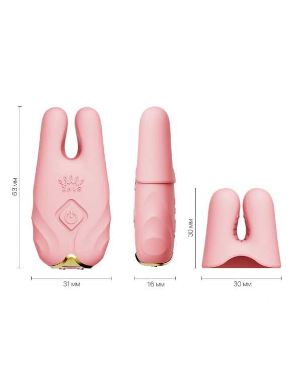 Смарт-вібратор для грудей Zalo - Nave Coral Pink - 2