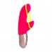 Минивибратор-кролик со стимулирующей лентой Fun Factory AMORINO pink/neon yellow - 2