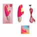 Минивибратор-кролик со стимулирующей лентой Fun Factory AMORINO pink/neon yellow - 3