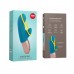 Минивибратор-кролик со стимулирующей лентой Fun Factory AMORINO petrol/neon yellow - 5