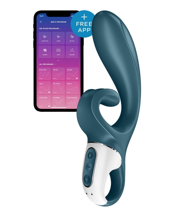 Смартвібратор-кролик Satisfyer Hug Me Bluegrey