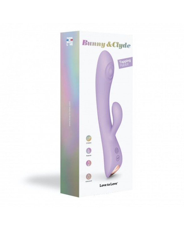 Вібратор-кролик зі спрямованим масажем точки G - Love To Love Bunny&Clyde - Viva Mauve - 5