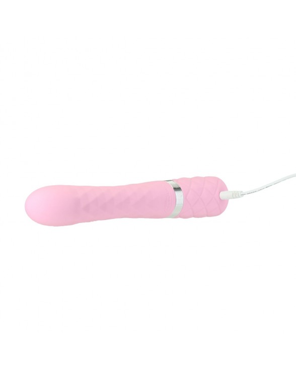 Роскошный кролик с ротацией и вибрацией Pillow Talk Lively Pink - 4