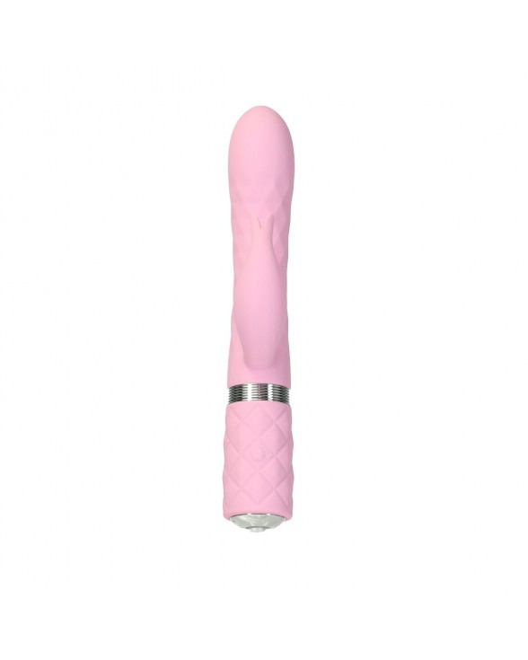 Роскошный кролик с ротацией и вибрацией Pillow Talk Lively Pink - 2