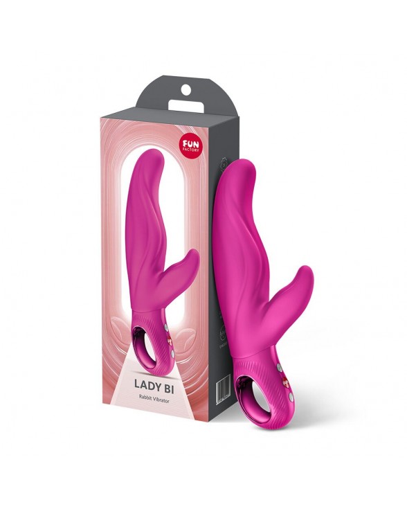 Вібратор-кролик для точки А Fun Factory LADY BI Magenta - 7