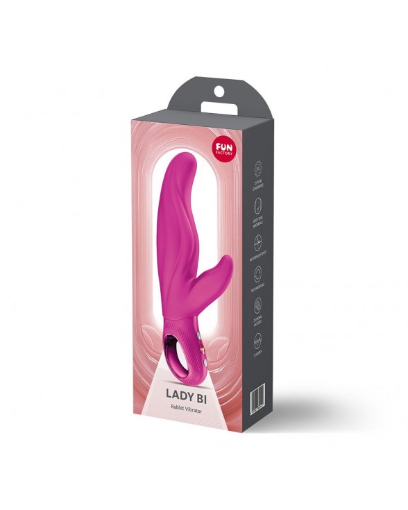 Вібратор-кролик для точки А Fun Factory LADY BI Magenta - 8
