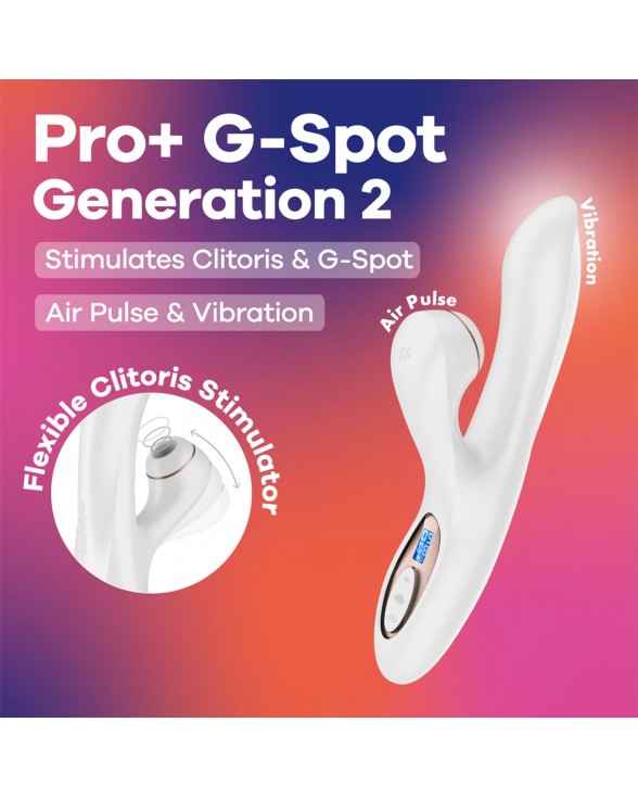 Вакуумный вибратор-кролик Satisfyer Pro+ G-Spot Generation 2 White - 6