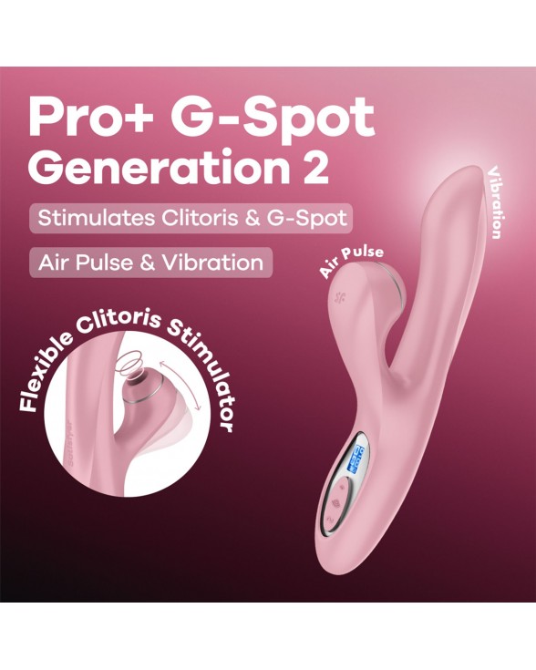 Вакуумний вібратор-кролик Satisfyer Pro+ G-Spot Generation 2 Pink - 7