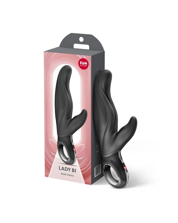 Вибратор-кролик для точки А Fun Factory LADY BI Black - 7