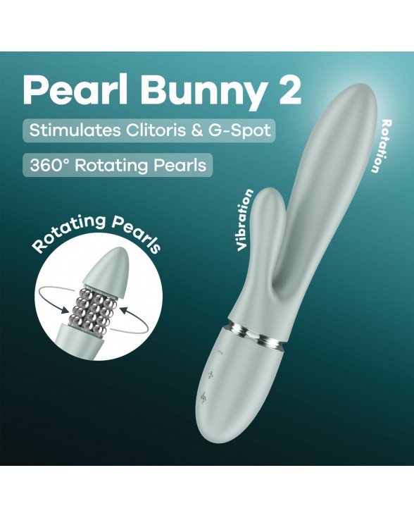 Вибратор-кролик Satisfyer Pearl Bunny 2 Greygreen - 8