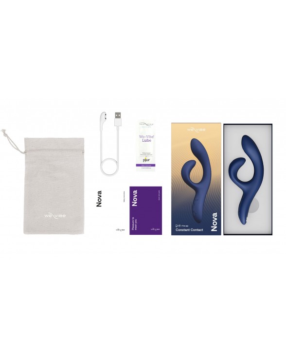 Смарт вибратор-кролик We-Vibe Nova Midnight Blue - 5