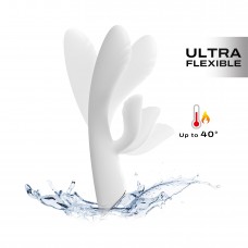 Вибратор-кролик с подогревом Dorcel FLEXI RABBIT WHITE
