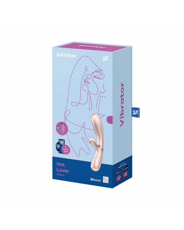 Смарт вібратор-кролик із підігрівом Satisfyer Hot Lover Nude - 3