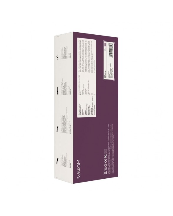 Вібратор-кролик Svakom Avery Lilac - 7
