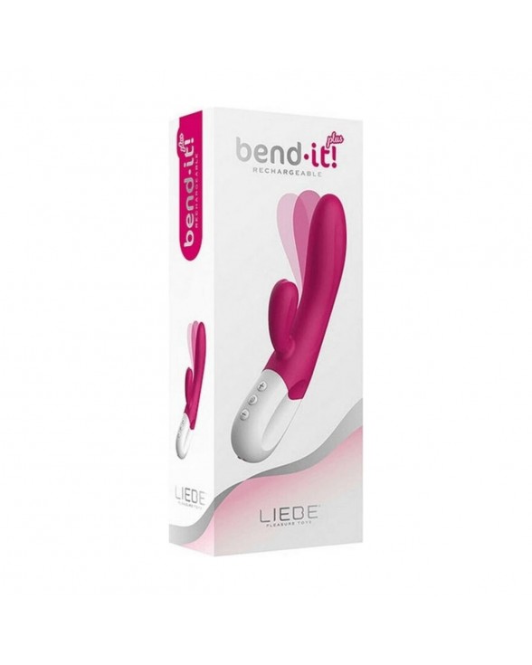 Вибратор-кролик Liebe Bend It Plus Rechargeable Cerise, гибкий - 4