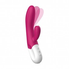 Вібратор-кролик Liebe Bend It Plus Rechargeable Cerise, гнучкий