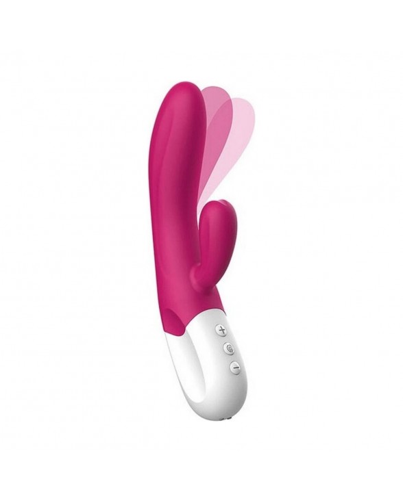 Вибратор-кролик Liebe Bend It Plus Rechargeable Cerise, гибкий