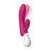 Вибратор-кролик Liebe Bend It Plus Rechargeable Cerise, гибкий