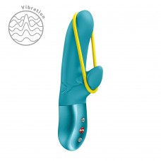 Мінівібратор-кролик зі стимулювальною стрічкою Fun Factory AMORINO Aquamarine