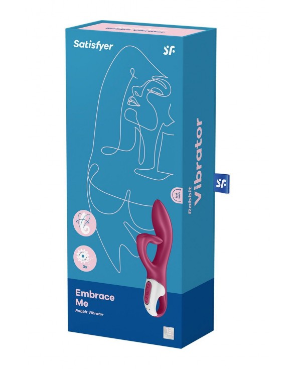 Вибратор-кролик с тройным отростком Satisfyer Embrace me Berry - 6