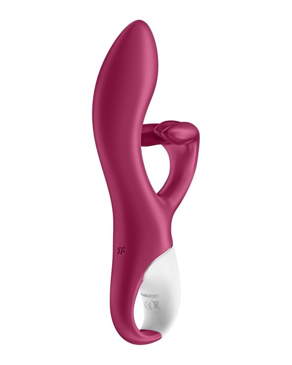 Вибратор-кролик с тройным отростком Satisfyer Embrace me Berry - 3