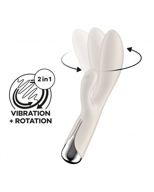 Вібратор-кролик Satisfyer Spinning Rabbit 1 Beige